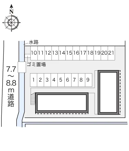 ★手数料０円★掛川市上西郷　月極駐車場（LP）